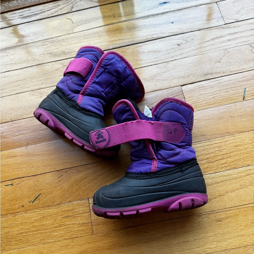 Kamik snowbug purple and pink winter boots